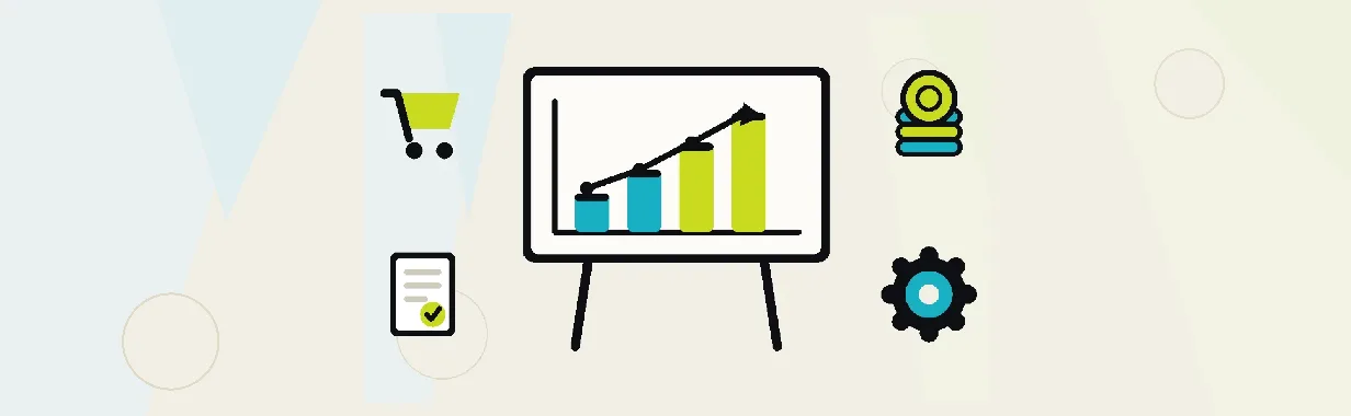 Illustration: one online store cart and three routes from it — ready-made blocks assembled, a ready-made base with a hand-built body on top, and a plan drawn from a blank page.